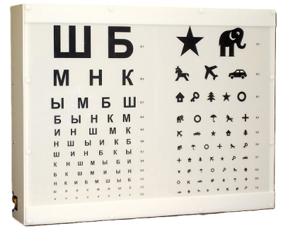 Осветитель таблиц для исследования остроты зрения МРП Техноаргус ОТИЗ-40-01 (исполнение 1)